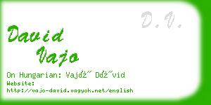 david vajo business card